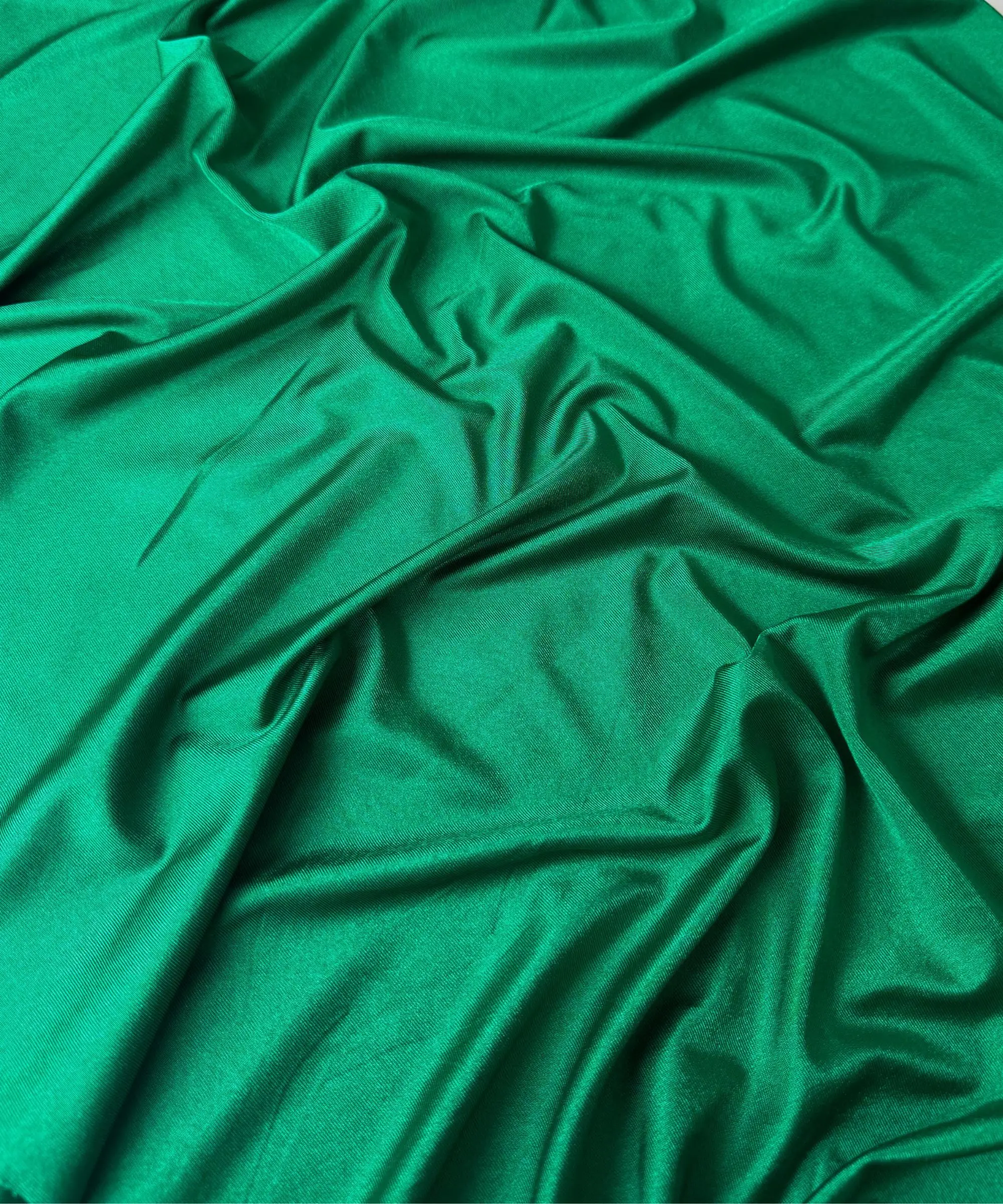 Emerald Green Shiny Nylon Spandex