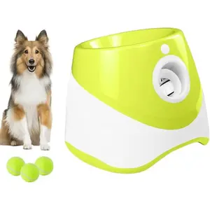 3 Mode Adjustable Pet Toy with Tennis Balls, Interactive Training Ball, Automatic Dog Ball Launcher & 3 Balls, Pet Supplies for Indoor Outdoor Interactive Playing