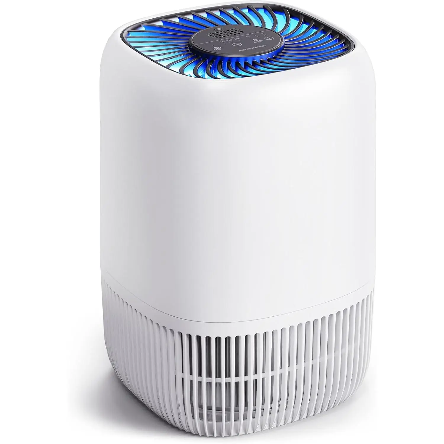 Air Purifiers for Home High Efficiency Filter Covers Up to 1076 Sq Ft Compact Air Cleaner for Pet Hair Odors Pollen Smoke Dust with 3 Speeds Timer Aroma Sponge 22dB Ultra Quiet 360 Intake for Bedroom Room