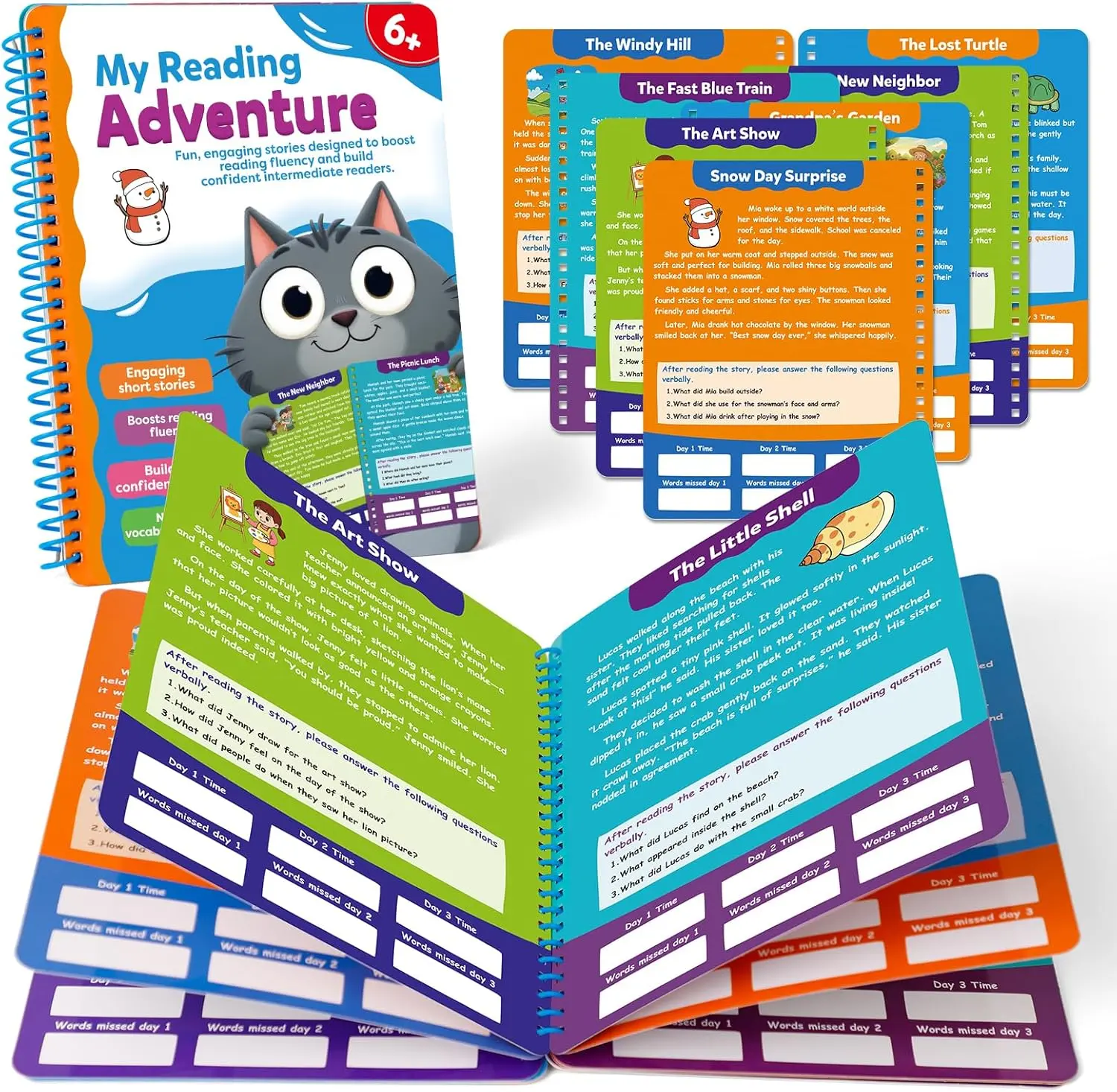 Edulok Story Reading Book,My Reading Adventure Captivating Stories for Kids,Learn to Read Classroom Preschool Learning Activities,Educational Sensory Autism Learning Materials