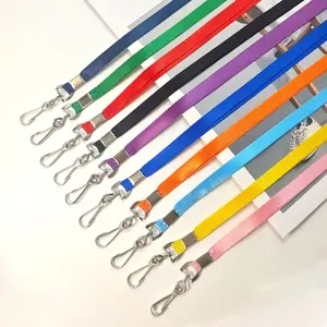 10pcs Colorful Employee ID Card Holder Lanyard Set, Durable Badge Clips & Neck Straps, Ideal for Office Uniforms, Easy Access Design