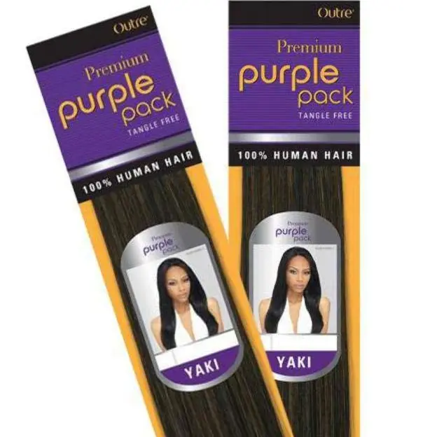 Outre Human Hair Weave Premium Purple Pack Yaki, 1, Size 16 inches Brand: Outre