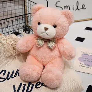 30cm/11.81in Lovely Teddy Bear Plush Toys Bow Tie Ribbon Teddy Bear Plush Toys Valentine's Day Bear Cuddly Toys Bear Plush Toys Adorable Kawaii Dolls for Valentine Gift Birthday
