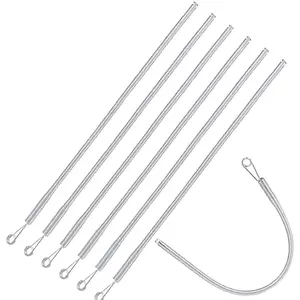 6PCS Spring Drawstring Threader Tool Set – Metal Loop Rope & Needle Threaders for Hoodie, Sweatpants, Waistband, DIY Sewing & Drawstring Replacement