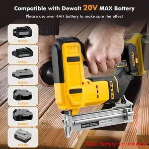 Cordless Brushless Impact Driver & Stapler Combo, Dual Mode Electric Nail Gun/Stapler Suitable for Dewalt 20V Battery, Ideal for Indoor Decoration, Woodworking, Home DIY, etc.