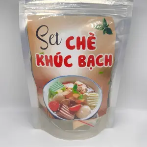 Vietnamese Panna Cotta Sweet Jelly 12.3oz-Set Chè Khúc Bạch 350g/set-Ready-to-Cook Dessert Convenient Package