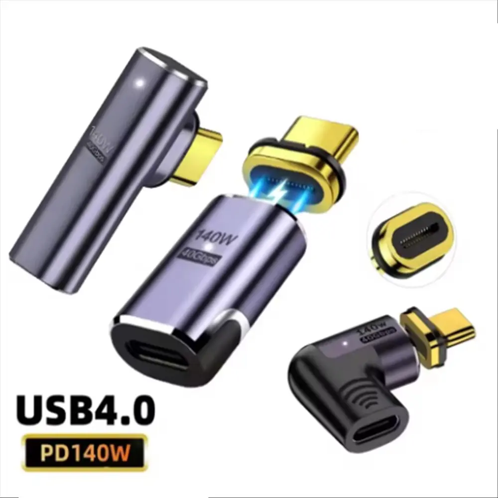 Pd140w Usb4.0 40gbps Thunderbolt3 Magnetic Hardware Adapter, USB-C to Type-C Fast Charging Cable, 8k@60hz USB Type C Converter