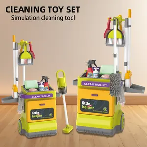 Baby Cleaning Toy Vacuum Cleaner, Dusty Sweeper Toys for Kids Playroom Cleaning Playset, No Batteries Included, Requires Aa Batteries (not Provided)