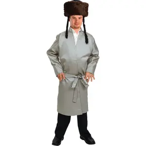 Yerushalmi Chasidic Bekitcha Rabbi Coat For Adults - Traditional Jewish Robe with Belt - Purim, Pretend Plays & Holiday Dress-Up - Menswear