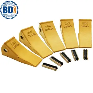 BDI Wear Parts 5-Pack 23/230 Casting Excavator Bucket Teeth for Bobcat Bucket Teeth with 23p Flexible Pins, Compatible with 23 and 230 Series Skid Steer Loaders and Excavators