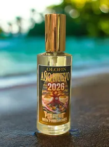 Olofin Año Nuevo 2026 Perfume with Pheromones and Shimmer for New Year 2026 Spiritual Esoteric Perfume with Positive Energy and Charm Enhancement