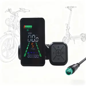 L5 5pin Electric Bicycle Display, Waterproof Shockproof Dustproof, Suitable for Fat Tyre E-Bikes, Ebike, Affordable and Practical