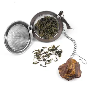 ea Strainers for Loose Tea Fine Mesh Tea Ball Full Wire Wrap Raw Stone Pendant Natural Healing Chakra Crystals Gifts for Women (Amethyst)