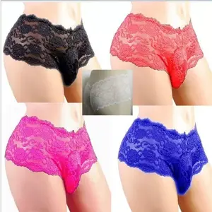 2026  Sexy Colorful Lace Underwear, Breathable Stylish Boxer Briefs for Nightclub, Stage Performance and Daily Wear, Romantic Novelty Gift for Husband, Boyfriend and Special Bedtime Surprise