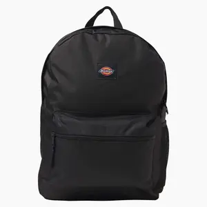 Dickies Essential Backpack DZ22ABK - Black with Logo Patch - Hand Wash Only