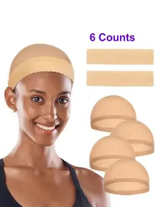 High Elastic Adjustable Wig Cap, Non-slip Silicon Stretch Wig Band, Wig Grip Band, Transparent Headband, Hair Accessories for Women & Girls