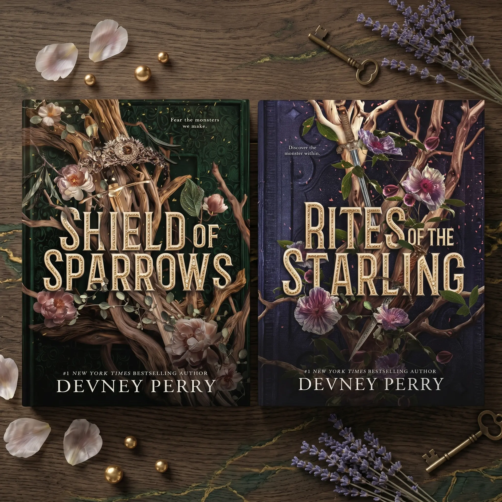 (Combo 2) Devney Perry Duology Combo | Shield of Sparrows & Rites of the Starling | Gothic Fantasy Romance Book Set