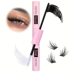 Bond and Seal Lash Glue Strong Hold Lash Cluster Glue 2 in 1 Lash Bond and Seal Waterproof Long Lasting Cluster Lash Glue Eyelash Extensions Makeup Cosmetic Eyelash