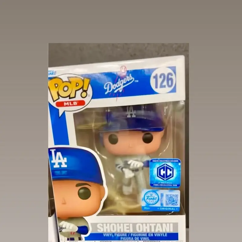 Funko Pop PVC Figure - Los Angeles Dodgers Ohtani, In-Person Only Chalice Exclusive, Limited Edition Sticker Version for Dodgers Fans