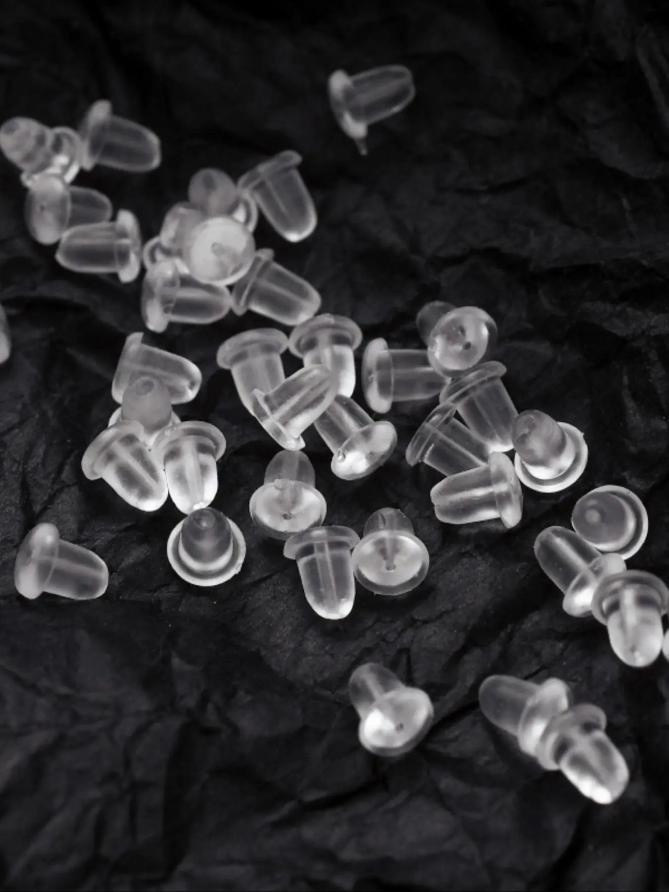 Silicone Earrings Back Plug (100pcs), Earring Backings, Earrings Back Plug for Flat Back Stud/dangle Earrings, Anti-slip Earring Back Caps, Earrings DIY Accessories, Jewelry Making Accessories for Women & Girls