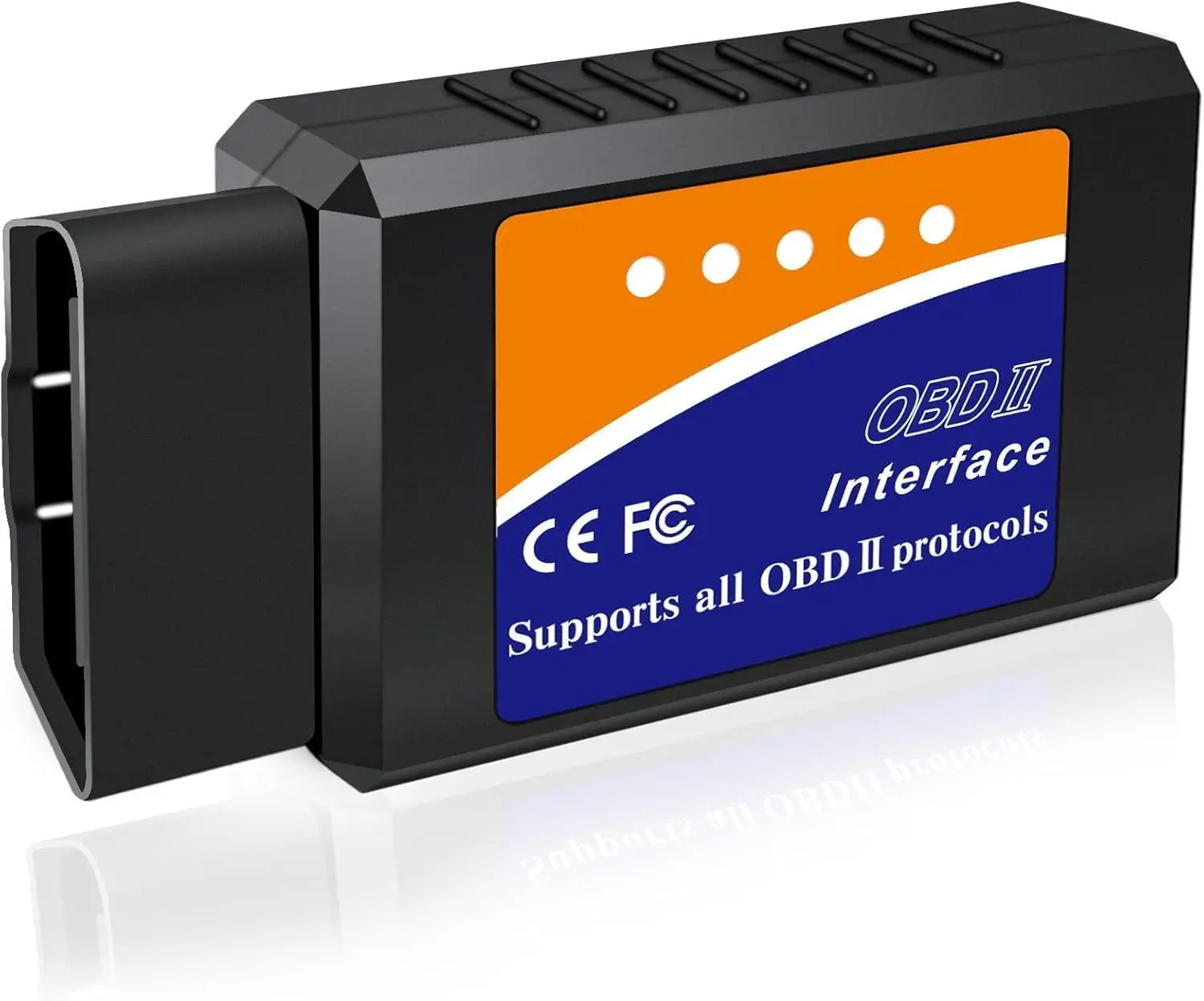OBD2 Bluetooth Scanner, Enhanced Auto Diagnostic Tool for iPhone iOS, Android, Windows Cars - Car Code Reader, Check Engine Light Reset, Live Data, Vehicle Performance Test with Exclusive APP