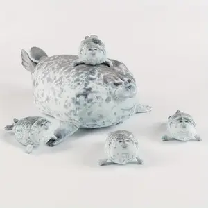 Cute Seal Plush Toy, 1 Set Simulation Seal Plushie, Birthday & Holiday Gift, Home Decor Ornament, Stuffed Toys for Teens, Soft Stuffed Animals