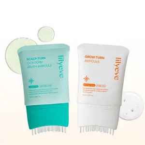Lilyeve Built-in Brush Hair Serum Duo - Growturn Anti-Hair Fall Ampoule, Scalpturn Anti-Sebum Scalp Care Ampoule