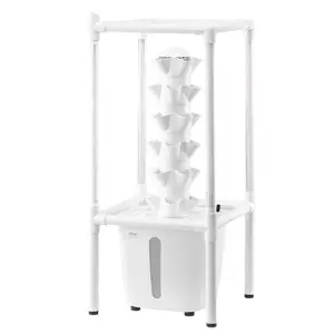 VEVOR Hydroponic Growing System, 50 Pods Vertical 10 Tiers Hydroponic Tower, Rolling Hydronic Garden with Water Pump Wheels, Indoor Plants Germination Kit for Herbs Fruits VegetablesVEVOR Super Brand Day