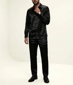 2026 New Arrival: Men's Shirt Set | Luxurious Drape | Business & Social Two-Piece Ensemble paris letter print hoodie classic suit