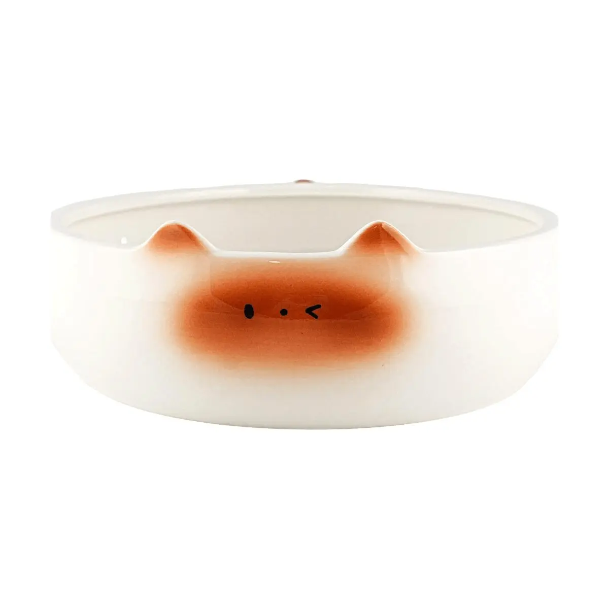 GLAZE STORY Large White Ceramic Fruit Bowl - Decorative Centerpiece for Living Room Coffee Table, Modern Serving Platter