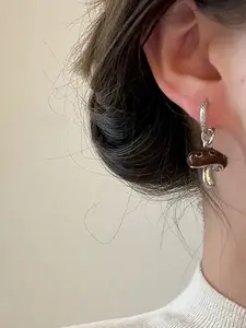Unique Mushroom Design Earrings for Women, Fashionable Daily Party Wear, Casual Holiday Accessories, High-End Style Ear Pendants