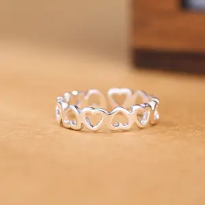 FASHION - 925 Sterling Silver Heart Dating Rings For Women Engagement Wedding Jewelry Accessories  Everything Jewellery