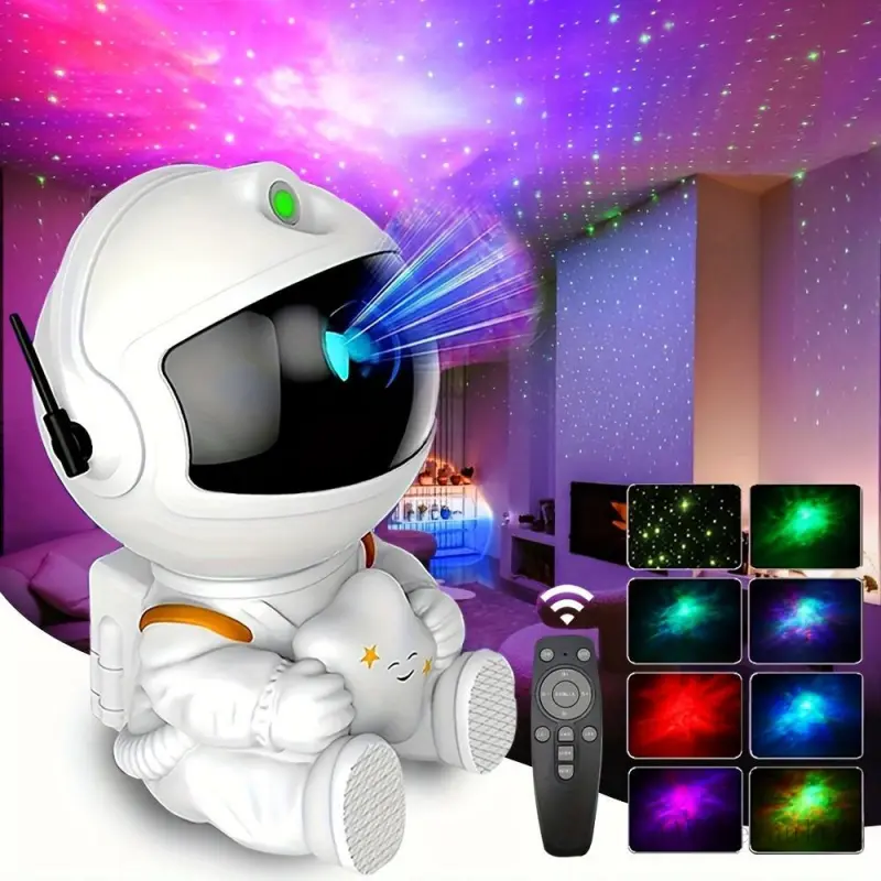 Galaxy Projector Light, Mini Astronaut Nebula Projector LED Lights for Bedroom, Starry Night Projector with Remote Control for Playroom Home Theater, GiftEverlanelnspired17AAVibeVault32