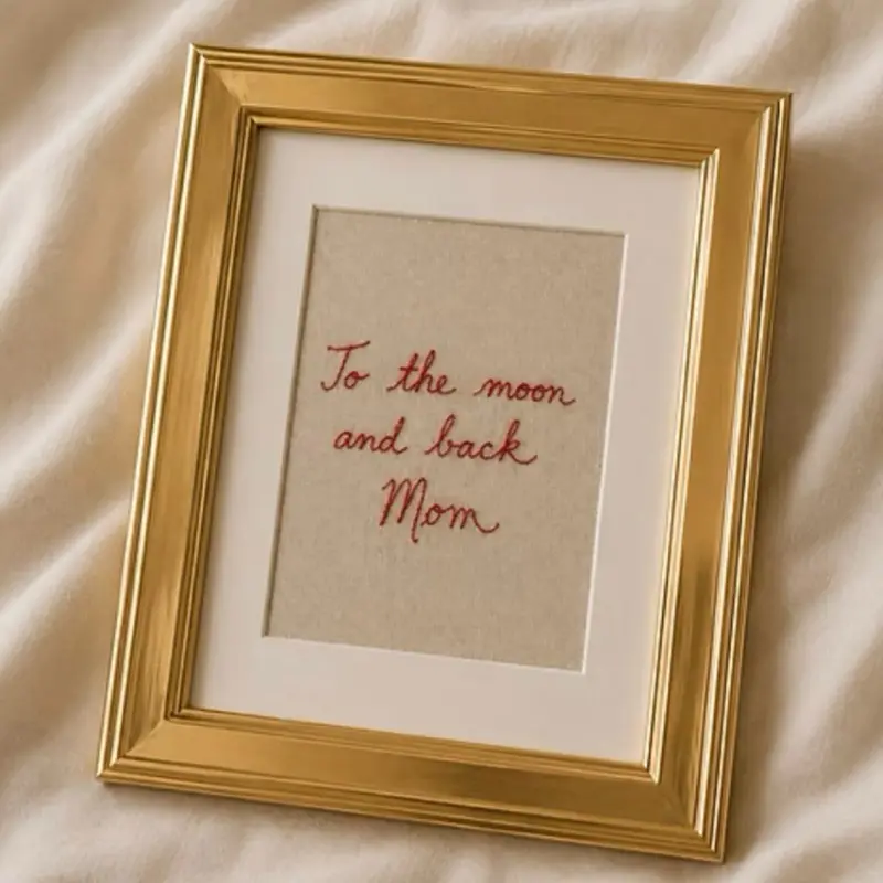 Custom Handwriting Stitched Keepsake