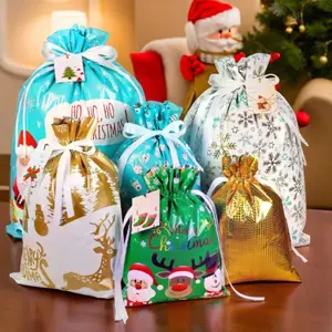 25-Pack Christmas Gift Bags with Drawstring & Tags – Assorted Sizes Holiday Wrapping Bags for Xmas, Parties, Birthdays & Weddings |   Easy, Durable & Festive halloween candy bag