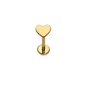 Heart Flat Back Stud