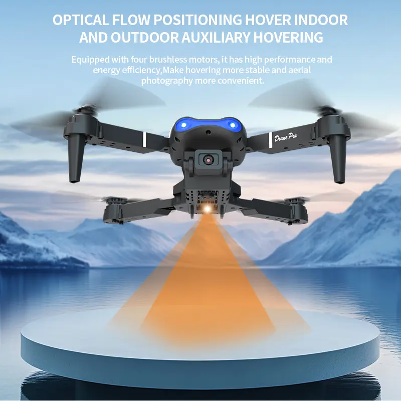 E99 PRO FPV Foldable RC Quadcopter Drone with Built-in Screen Remote, Designed for Beginners