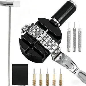 Watch Link Removal Kit, Watch Band Sizing Tool for Watch Strap Adjustment, Watch Pins Replacement, Watch Hammer