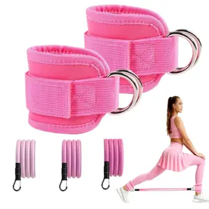 Ankle Resistance Band , Leg Toner & Full-Body Fitness Bands, Multicolor Minimalist Design, Intense Muscle Burn Workout, Gym Accessory，Ankle Band Set for Hip and Leg Training