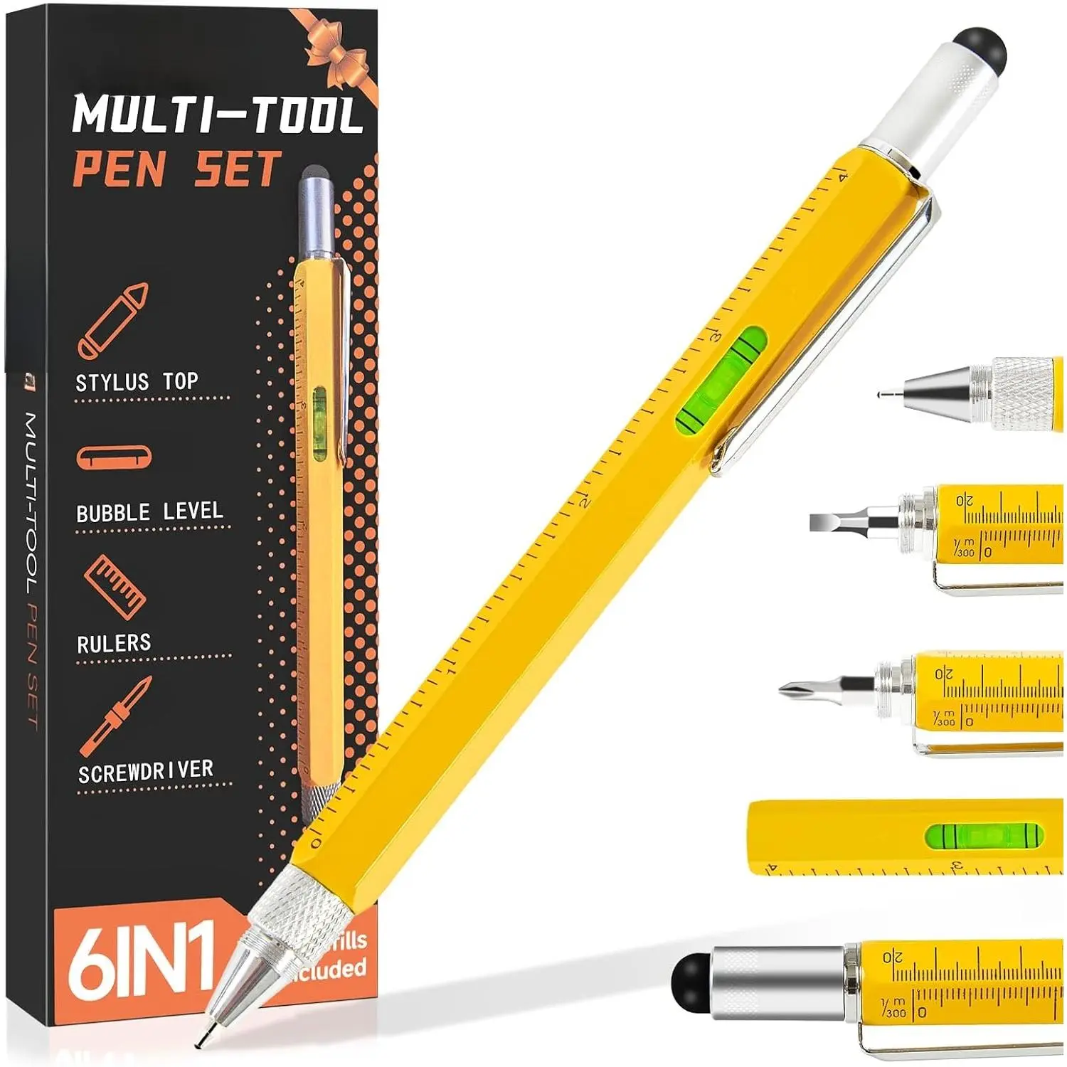 Gifts for Men, Stocking Stuffers for Adults Men, White Elephant Gifts for Adults, Christmas Gifts for Men, Gifts for Dad Him, Fathers Day Gifts from Daughter Son Wife, Multitool Pen