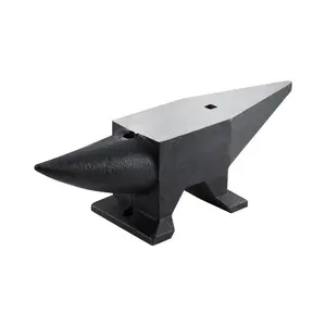 86 Lbs Heavy Duty Cast Iron Anvil, Single Horn Blacksmith Tool with Large Countertop, Stable Base & High Hardness Round Horn for Bending, Shaping