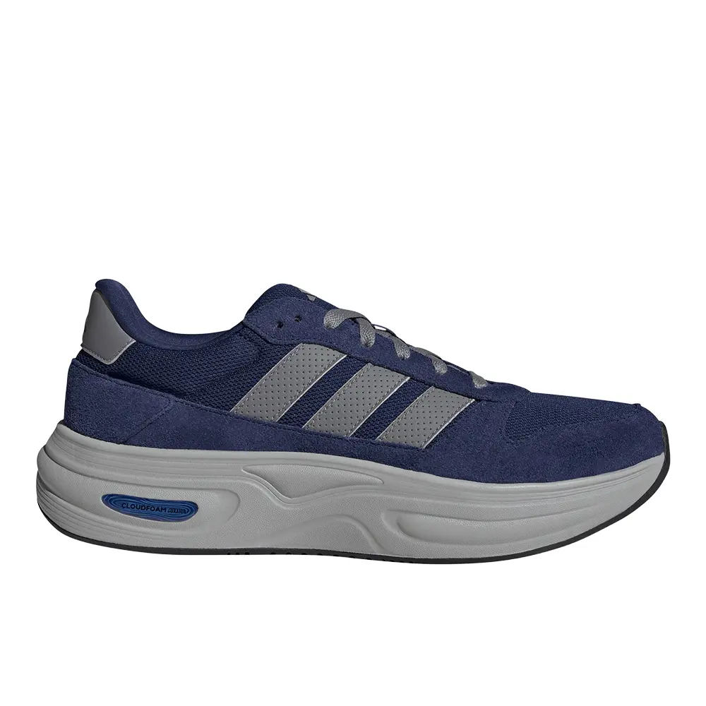 adidas Mens Cloudfoam Cuxxion 80S Lace Up Sneakers Shoes Casual - Blue