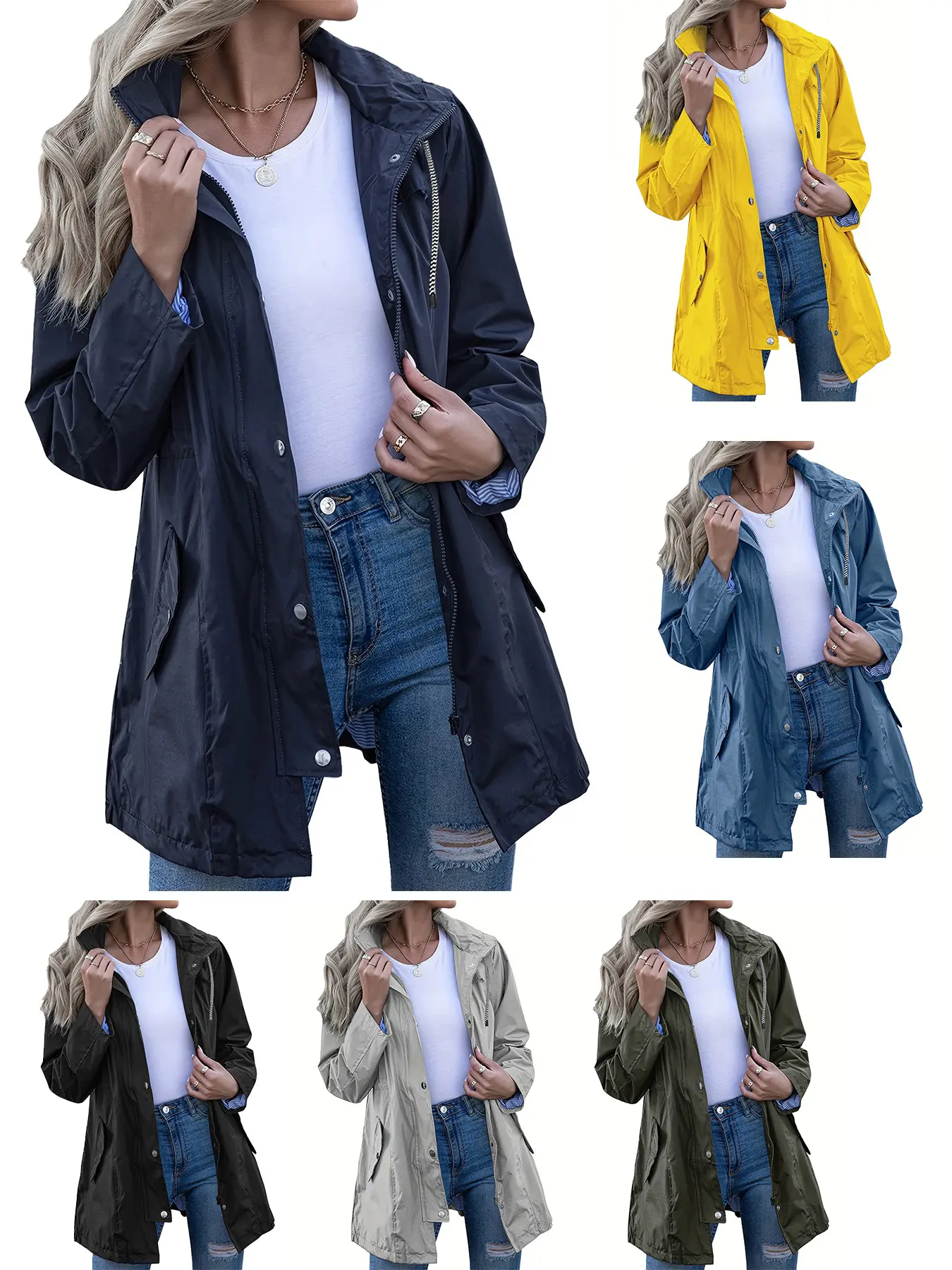Women's Waterproof Jackets, Fitted Trench Coats, Windproof Jackets