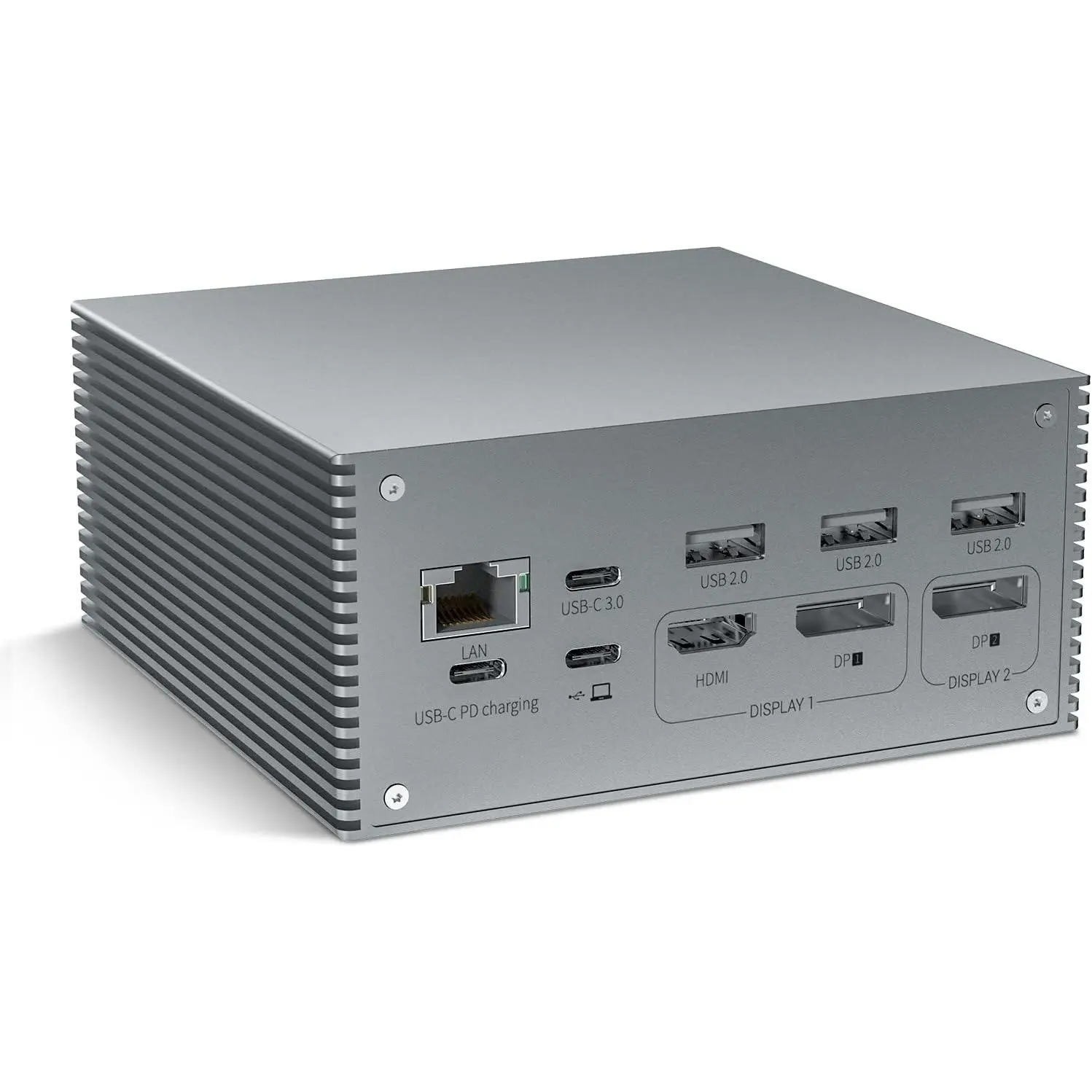 Docking Station, QIYO USB C Docking Station Dual Monitor for MacBook Pro/Air & Type C Windows Laptops (4K HDMI, 2 DPS, 100W PD, 6 USB Ports), Extended Display for macOS