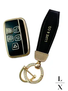 Luxe & Co. Land Rover Key FOB Case Cover with matching keychain!! Ships from U.S. Super Fast Shipping!!