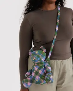 Baggu Plaid Bear Bag