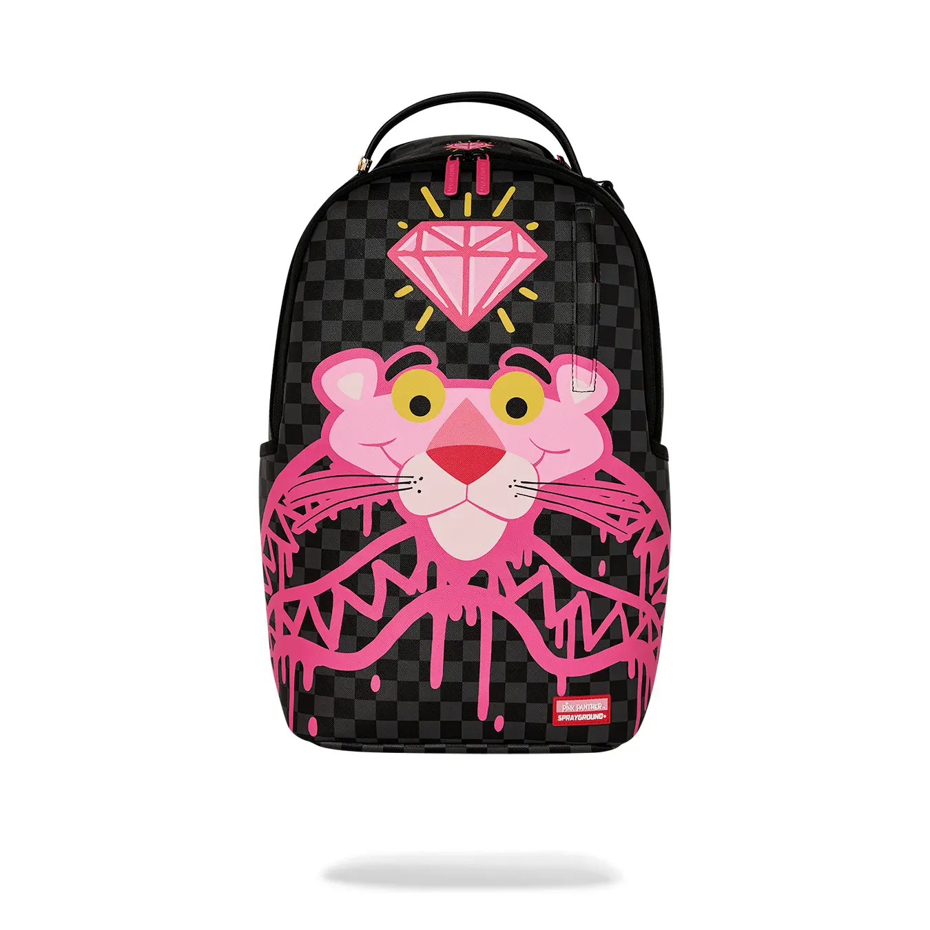 Sprayground pink panther drippy diamonds backpack