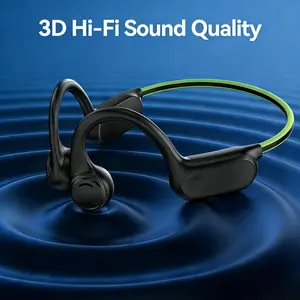 Big Volume Open Ear IP54 Sports Air Conduction Headphones Bluetooth 5.2 Waterproof Wireless Earphones 220mAh Battery Easy Control Stereo Audio