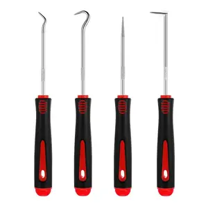 Automotive electrical terminal connector removal tool, Professional Precision Soft-Grip Pick and Hook Set (4 Piece Set)