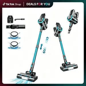 [DealsForYouDays]Devoac N3P Cordless Vacuum, 8-in-1 Rechargeable Stick Vacuum, 20kPa Suction, up to 40 Minutes Runtime, LED-Lit Head, Lightweight SummerWins for Everyday Home Cleaning, Hardwood Floors, Carpets, Tiles, Cars,  Pet Hair